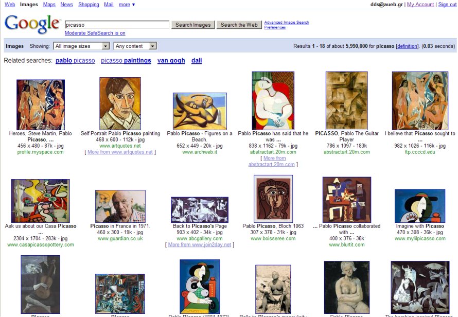 Google's Picasso collection
