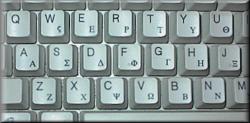 Greek-English keyboard