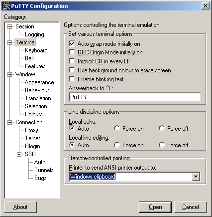 copy from windows to unix putty paste